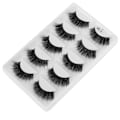 Miniatyrbilde 3 av 8: 5 par tykke, tette falske vipper Tredimensjonale lange krøllede falske øyevipper Makeup Tool(D46)