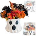 Miniatyrbillede 1 af 4: Resin Mache Halloween Trick or Treat Spande, Søde Spøgelsesspande, Spøgelsesurtepotte, Spøgelsesslikskål (lille)