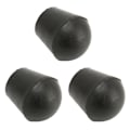 Miniatyrbilde 5 av 8: 3 STK krykkespisser 22 mm indre diameter gummimateriale Innebygd kobberplate spadestokkspisser for utskifting