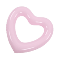 Miniatyrbilde 3 av 8: Hjerteformet svømmebøye 45 cm tykk rivebestandig PVC-material oppblåsbar bassengflytering for bassengfest strender rosa