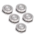 Pikkukuva 6 / 8: 5 kpl Momentary Push Button Switch Metal Auto Reset Ultra Thin Vedenpitävä LED 19mmAC220V Punainen