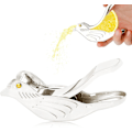 Miniatyrbillede 1 af 5: Mini Citronpresser i Rustfrit Stål, Bærbar Citrusfrugt Juicer, Fugleformet Limepresser, Manuel Citron Te Maker (Sølv)