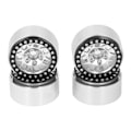 Miniatyrbilde 3 av 8: 4 stk 1,9 tommers RC Beadlock felger i aluminiumlegering for Axial SCX10 90046 AXI 03007 1/10 RC Crawler Sølv