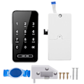 Pikkukuva 1 / 8: Elektroninen salasanakorttilukko RFID Smart Keyless -kosketusnäyttö arkistokenkäkaappiin LockerSilver RFID-rannekoru