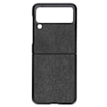 Miniatyrbillede 1 af 8: Lychee mønster læder telefoncover fuld beskyttelse stødsikker til Samsung Galaxy Z Flip 3Sort