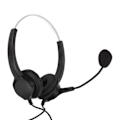 Miniatyrbilde 7 av 8: Call Center Headset 3,5 mm plugg kablet datamaskin hodetelefon med støydempende mikrofon for telefon bærbar PC nettbrett
