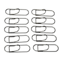 Miniatyrbillede 8 af 8: 66 stk Metal Pen Clips til Student Skridsikring Rustforebyggende Papirclips Pen Holder til Notebooks Office School Sort