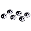 Miniatyrbillede 8 af 8: 6 stk. Yin Yang-patch Tai Chi-mønster DIY-tøjpatches Individualisering Bomulds-syninger Patches til skjortepakke Hat Tegnebog