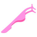 Miniatyrbillede 2 af 8: Bærbar falske øjenvipper applikator rustfrit stål falske vipper Pincet Clip Makeup Tool Fluorescerende Pink