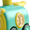 Miniatyrbillede 8 af 8: Inertitog med tryk på ansigtsskift med fløjte Tegneserie Crash Resistant Interaction Legetøjstog Model Type 1