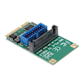 Miniatyrbillede 8 af 8: MINI PCIE til USB3.0 udvidelseskort 19/20PIN 5Gbps Transmission 15Pin SATA Interface MINI PCIE til USB3.0 Adapter til LINUX