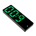 Miniatyrbild 5 av 8: Elektronisk klocka LED-skärm Digital spegelväckarklockor Batteriplugg DualUse 0712