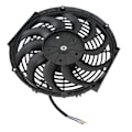 Miniatyrbillede 4 af 8: 12V elektrisk kondensator kølerventilator samling stille drift universel 12in til biler