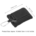 Miniatyrbillede 5 af 5: Mini bærbar EDC Molle Pung pung med karabinhage Black