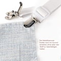 Miniatyrbilde 4 av 5: Elastisk justerbar sengetrekkstrammer, 8-delt sett, hvit