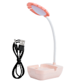 Miniatyrbillede 1 af 8: Børnebordlampe Øjenbeskyttelse LED-lampe Opfindsom lampe Bladlampe USB Genopladelig lampe Hvidt lys