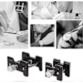 Miniatyrbild 3 av 5: 2st/set Plast Urverkshållare Fixerad Bas Öppningsverktyg Urmakare Tillbehör Reparationsverktyg
