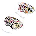 Pikkukuva 8 / 8: 12kpl Day of the Dead -naamio kuminauhalla Houkutteleva Halloween-naamio Halloween-juhliin
