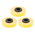 Miniatyrbillede 1 af 8: 3 ruller etiketmaskintape, hver 26,2 fod lang, 9 mm bred, rivefast PET-etiketmaskintape-refill til MAX LM 370 380 390 gul