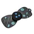 Miniatyrbillede 4 af 8: Mini Cervical Massager Multi-funktionel Genopladelig Puls Skulder Nakke Ryg Massager Sort