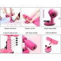Miniatyrbillede 3 af 3: Bærbar Sit-up Bar, Justerbar Selv-aspirerende Sit-up Bar, Multifunktionelt Abdominal Træningsværktøj (pink)