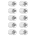 Miniatyrbilde 7 av 8: 10 stk runde avstandsstykker i aluminiumlegering med hunngevind, søyleforbindelsesavstandsstykke M4x0,7 mm, lengde 8 mm