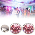 Miniatyrbild 3 av 8: 50 set Strassnitar Kristall Diamantnubbar Läder Craft Bag Kläder Dekoration8mm Silver Edge Rosa Diamond