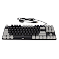 Miniatyrbilde 8 av 8: 87-tasters mekanisk tastatur RGB-bakgrunnsbelysning blå bryter rask respons USB svart grå datamaskintastatur for hjemmekontor
