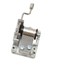 Miniatyrbilde 7 av 8: Music Box Movement 18 Note Håndsveiv Strong Alloy Retro Style Musical Box DIY Kit med skruer for sanger DIY håndverk