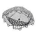Miniatyrbillede 2 af 8: Fluefiskeri Erstatningsnet Dybdegående Fiskegummネット Fiske Landing Netpose Dele Sort Dybde 32cm