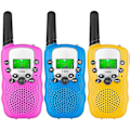 Miniatyrbild 4 av 5: Walkie-talkies för barn, 3-pack, 4,8 km räckvidd med bakgrundsbelyst LCD-ficklampa