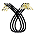 Miniatyrbild 1 av 5: Gitarr Patch Kabel Effektpedal för Effektpedaler 3-pack