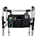 Miniatyrbillede 4 af 5: Tilbehør til kørestolsarmlæn, Sidetaske til rollator Opbevaring Kørestolstaske til rollator, rollator, elscooter