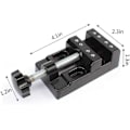 Miniatyrbillede 2 af 5: Mini Flat Clamp Vise til Smykker og Urreparation Kompakt Åbning Parallel Bordværktøj