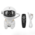 Miniatyrbild 1 av 8: Astronautprojektor Stjärnprojektor RGB Ljus USB-driven Fjärrkontroll Roterbar Ljusprojektor för Sovrumsdekor