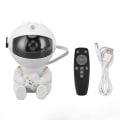 Miniatyrbillede 1 af 8: Stjerneprojektor Astronaut Projektor RGB Lys USB-drevet Fjernbetjening Roterbar Lysprojektor til Soveværelsesindretning