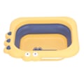 Miniatyrbilde 4 av 8: Rengjør Skyll Baby Bather Folding Multifunksjonell Bærbar Vask Spedbarn Liggende Bather for Gutt Jente Gul