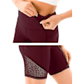 Miniatyrbild 4 av 5: Högmidjade Mesh Biker Shorts XL med Sidofickor