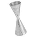 Miniatyrbild 8 av 8: Jigger Rostfritt stål Löv Stripe Double Head Cocktail Bartending Jigger Cup för Bar 60ml 90ml