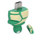 Miniatyrbillede 8 af 8: Tegneserieformet USB-flashdrev bærbar dataopbevaring USB-stick gavetilbehør 64 GB