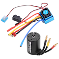 Pikkukuva 8 / 8: RC 3650 2300KV vedenpitävä 4-napainen harjaton moottori 60A ESC-yhdistelmällä 1/10 RC-autoon