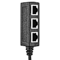 Pikkukuva 5 / 5: 3-in-1 Ethernet-jatkokaapelipidike: Uros 3 naarasporttiin