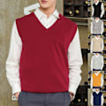 Pikkukuva 2 / 5: Miesille sopiva mukava V-aukkoinen hihaton villapaita, 2XL, musta