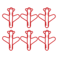 Miniatyrbillede 8 af 8: 100 stk. flyformede papirclips Rustforebyggende pletteringsproces Sød papirclips til scrapbogskortfremstilling rød