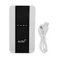 Miniatyrbillede 1 af 8: Mobil WiFi Hotspot med SIM-kortslot 4G LTE ulåst 150 Mbps 3000 mAh batteri bærbar WIFI til mobiltelefon Hvid EU-version