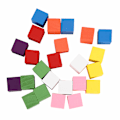 Miniatyrbild 2 av 8: 2 set färgade block set furu trä barn geometri upplysning tidig utbildning leksak 25 st färgade block 25 mm