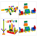 Miniatyrbild 2 av 8: 100 st 10 färger Barn Multi Linking Counting Cubes Snap Blocks Barn Tidig Utbildning Byggstenar Leksaker