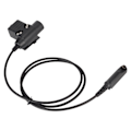Miniatyrbillede 5 af 8: U94 PTT-adapterkabel 35,4 tommer Walkie Talkie Headset-forbindelseskabel Passer til Baofeng UV9R UV 9R Plus UV XR BF A58