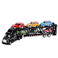 Miniatyrbilde 4 av 8: 1:48 Biler Transport Lastebil Leke Modell Legering Avtakbar Seks Biler Barn Transport Kjøretøy Simulering Modell for 3 År Gamle + (Svart )