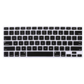 Pikkukuva 1 / 3: Näppäimistön cover MacBookille Font Vastaava vedenpitävä pölytiivis silikoninäppäimistösuoja, musta US-versio 11 tuuman ilma (A1465)
